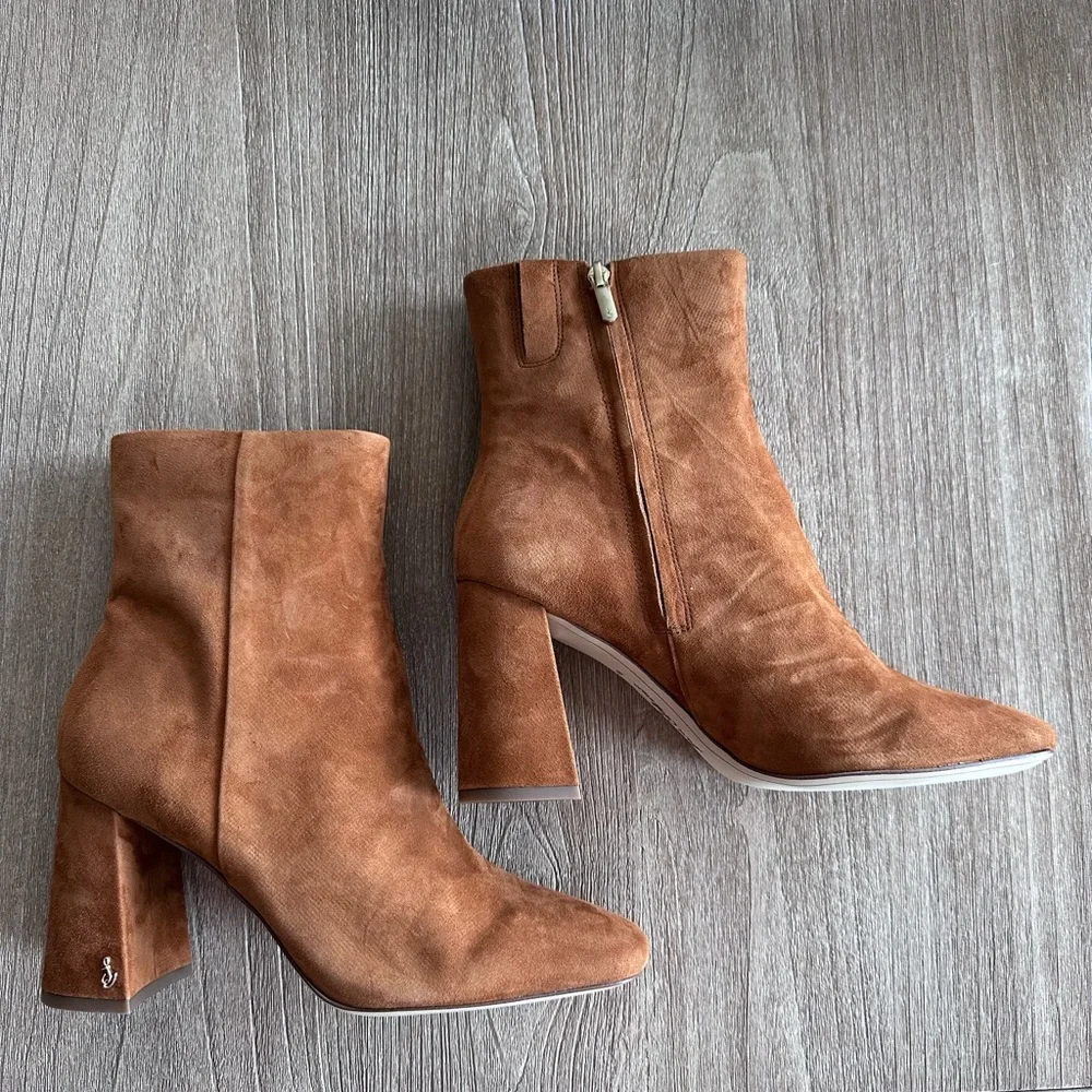 Sam Edelman Boots Booties Codie Frontier Brown Suede Boots NWB Women's 10.5 - Picture 1 of 11